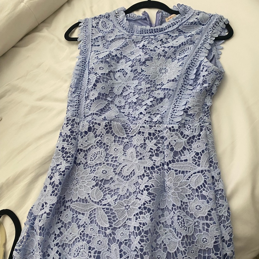 Pink lily lavender dress